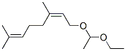 (Z)-1-(1-ethoxyethoxy)-3,7-dimethylocta-2,6-diene 结构式