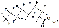 1,1,2,2,3,3,4,4,5,5,6,6,7,7,8,8,8-ヘプタデカフルオロオクタン-1-スルフィン酸ナトリウム 化学構造式