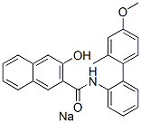 sodium 3-hydroxy-N-[4-methoxy-o-tolylphenyl]naphthalene-2-carboxamidate Struktur