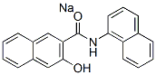 sodium 3-hydroxy-N-naphthylnaphthalene-2-carboxamidate Struktur