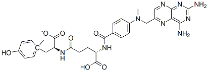 1-methyl N-[N-[4-[[(2,4-diaminopteridin-6-yl)methyl]methylamino]benzoyl]-L-gamma-glutamyl]-L-tyrosinate|