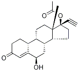 6-Α羟基醋酸炔诺酮, 6856-28-6, 结构式