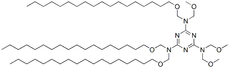 tris(methoxymethyl)tris[(octadecyloxy)methyl]-1,3,5-triazine-2,4,6-triamine,68568-46-7,结构式