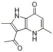 3-acetyl-1,4-dihydro-2,5-diMethyl-7H-Pyrrolo[3,2-b]pyridin-7-one,68576-22-7,结构式