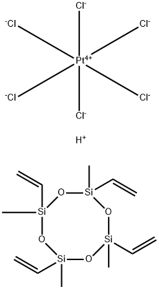 PLATINUM-CYCLOVINYLMETHYLSILOXANE COMPLEX Struktur
