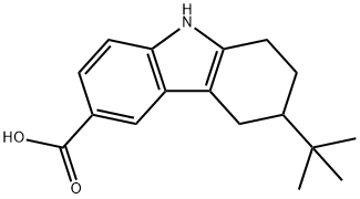 3-tert-Butyl-2,3,4,9-tetrahydro-1H-carbazole-6-carboxylic acid Structure