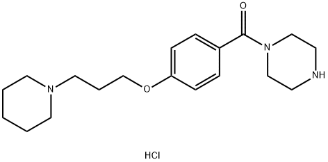 Piperazin-1-yl-[4-(3-piperidin-1-yl-propoxy)-phenyl]-methanone Structure