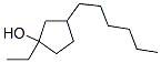 Cyclopentanol, 1-ethyl-3-hexyl- (9CI) Structure