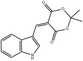5-(indol-3-ylmethylene)-2,2-dimethyl-1,3-dioxane-4,6-dione,68588-31-8,结构式