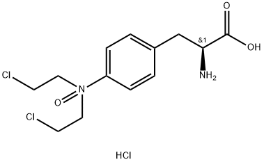 L-Phenylalanine, 4-[bis(2-chloroethyl)oxidoaMino]-, (Hydrochloride) (1:2) Structure