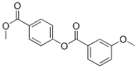 3-メトキシ安息香酸4-(メトキシカルボニル)フェニル 化学構造式