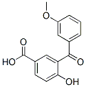 4-Hydroxy-3-(3-methoxybenzoyl)benzoic acid,68595-45-9,结构式