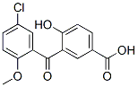 3-(5-Chloro-2-methoxybenzoyl)-4-hydroxybenzoic acid Struktur