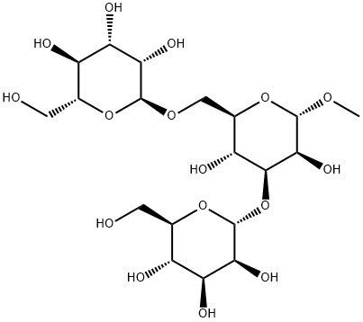 甲基 3,6-二-O-(Α-D-吡喃甘露糖)-Α-D-吡喃甘露糖苷, 68601-74-1, 结构式