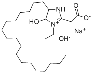 SODIUM CARBOXYMETHYLSTEARYLHYDROXY-ETHYL IMIDAZOLINIUM HYDROXIDE Struktur