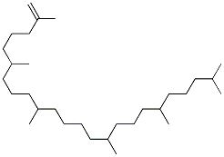 2,6,10,15,19,23-hexamethyltetracosene Struktur