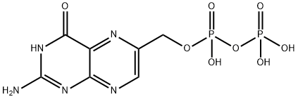 2-amino-4-hydroxy-6-hydroxymethylpteridine pyrophosphate Structure
