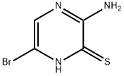 3-氨基-6-溴-2-吡嗪硫酚, 6863-75-8, 结构式