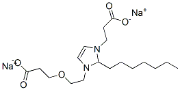 disodium 3-[2-(2-carboxylatoethoxy)ethyl]-2-heptyl-2,3-dihydro-1H-imidazole-1-propionate Structure