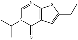 Thieno[2,3-d]pyrimidin-4(3H)-one, 6-ethyl-3-(1-methylethyl)- (9CI) 结构式