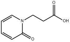 2-氧代-1(2H)-吡啶丙酸,68634-48-0,结构式