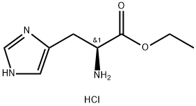 L-ヒスチジンエチル/塩酸塩,(1:x) 化学構造式