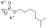Phosphoric acid, isooctyl ester, potassium salt 化学構造式