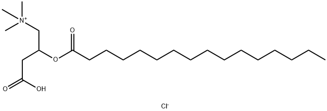 PALMITOYL-DL-CARNITINE CHLORIDE,6865-14-1,结构式