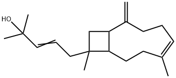 5-(6,10-Dimethyl-2-methylenebicyclo[7.2.0]undec-5-en-10-yl)-2-methyl-3-penten-2-ol,68651-47-8,结构式