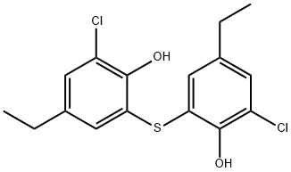 2,2'-thiobis(6-chloro-4-ethylphenol) Struktur