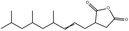 dihydro-3-(4,6,8-trimethyl-2-nonenyl)furan-2,5-dione 结构式
