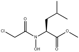 N-chloroacetyl-N-hydroxyleucine methyl ester Structure