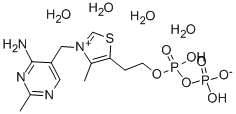 辅羧酶四水合物, 68684-55-9, 结构式