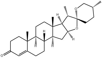 (25R)-Spirost-4-en-3-one Structure