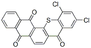10,12-ジクロロ-8H-ナフト[2,3-c]チオキサンテン-5,8,14-トリオン 化学構造式