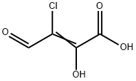 2-Butenoic  acid,  3-chloro-2-hydroxy-4-oxo- 结构式