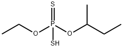 O-sec-butyl O-ethyl hydrogen dithiophosphate,68715-90-2,结构式