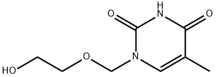 1-(2-HYDROXYETHOXY)METHYL-5-METHYLURACIL Structure