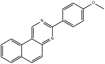 3-(4-Methoxyphenyl)benzo[f]quinazoline,68725-85-9,结构式