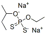 sodium O-(sec-butyl) O-ethyl dithiophosphate Struktur