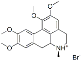 (6aR)-5,6,6aβ,7-テトラヒドロ-1,2,9,10-テトラメトキシ-6-メチル-4H-ジベンゾ[de,g]キノリン・臭化水素酸塩 化学構造式