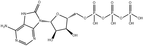 8-hydroxyadenosine 5'-triphosphate Struktur