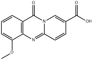 11H-Pyrido[2,1-b]quinazoline-8-carboxylic  acid,  4-methoxy-11-oxo- Struktur