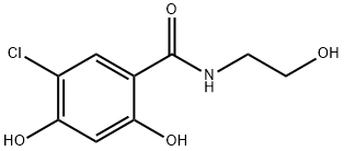 5-Chloro-2,4-dihydroxy-N-(2-hydroxyethyl)benzamide Structure