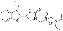 triethylammonium 5-(3-ethylbenzothiazol-2(3H)-ylidene)-2-thioxothiazolidine-3-acetate|