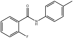 2-氟-N-(4-甲基苯基)苯甲酰胺 结构式
