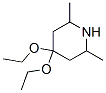 Piperidine, 4,4-diethoxy-2,6-dimethyl- (9CI) 结构式