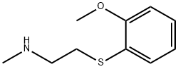 Ethanamine, 2-[(2-methoxyphenyl)thio]-N-methyl- (9CI) Struktur