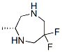 1H-1,4-Diazepine,6,6-difluorohexahydro-2-methyl-,(2R)-(9CI) 结构式