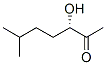 2-Heptanone, 3-hydroxy-6-methyl-, (3S)- (9CI) Struktur